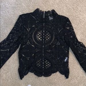 NEVER WORN boutique crochet top